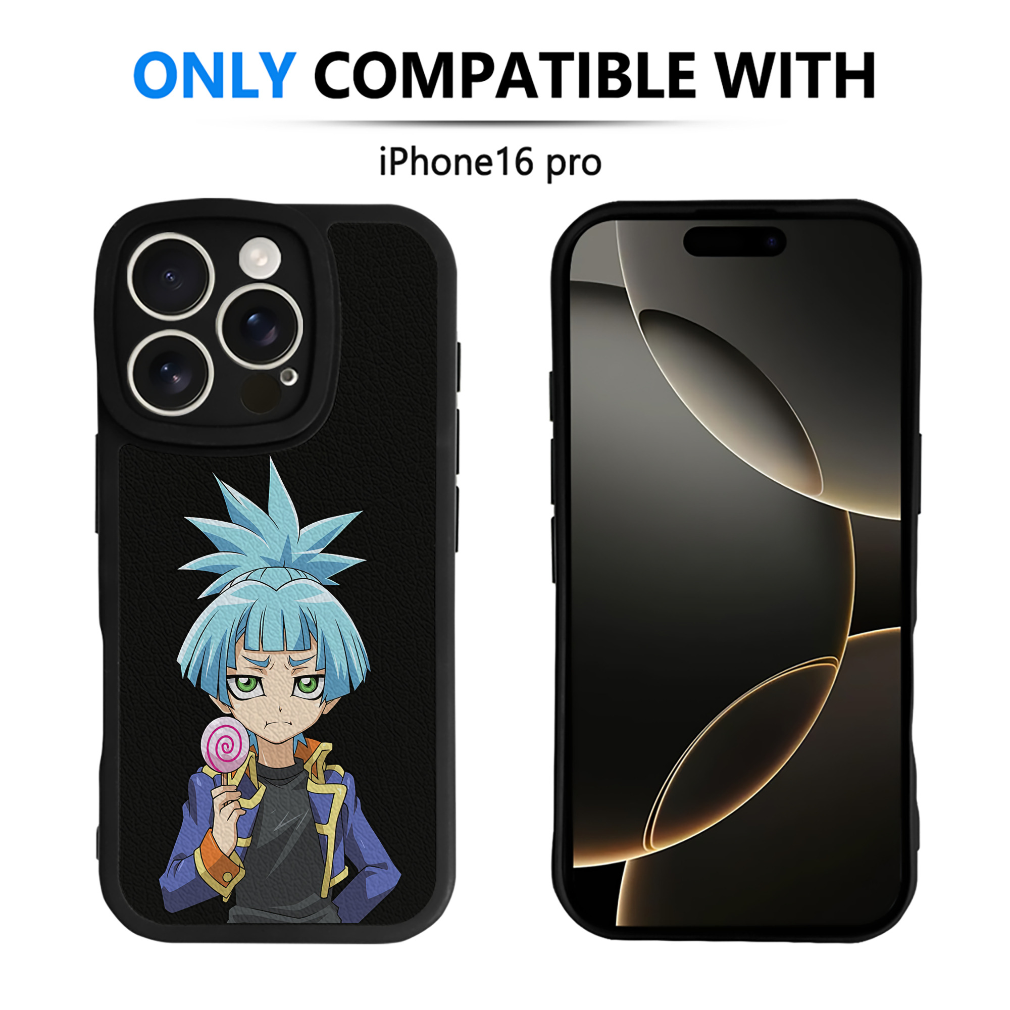 （画像用） 遊☆戯☆王 Yu-Gi-Oh! 【iPhone 16シリーズ対応】シリコンスマホケース（レザー調） 材質：シリコン